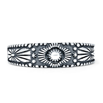 Oxidized Turtle Couple Ring